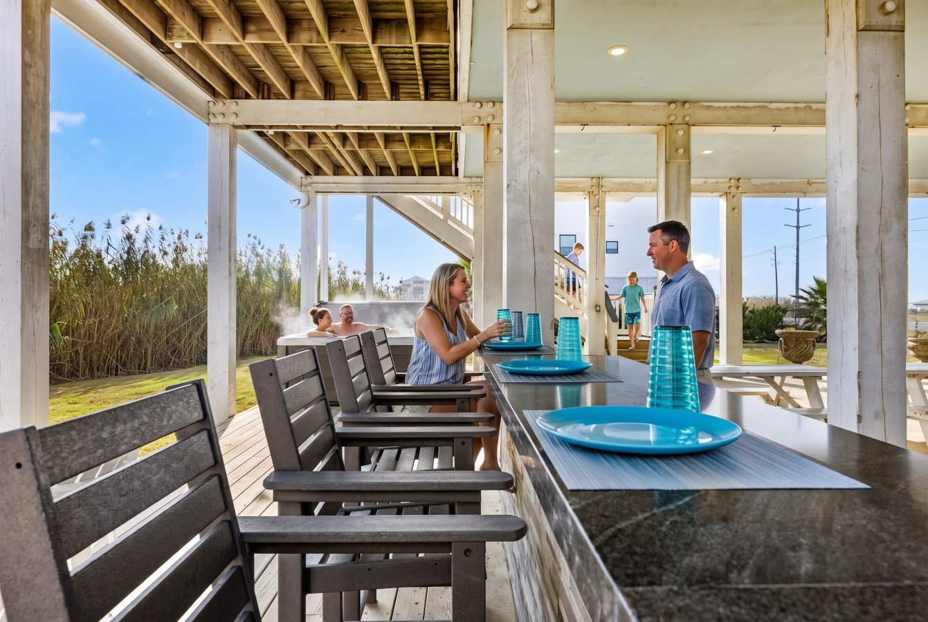 Enjoy the coastal atmosphere