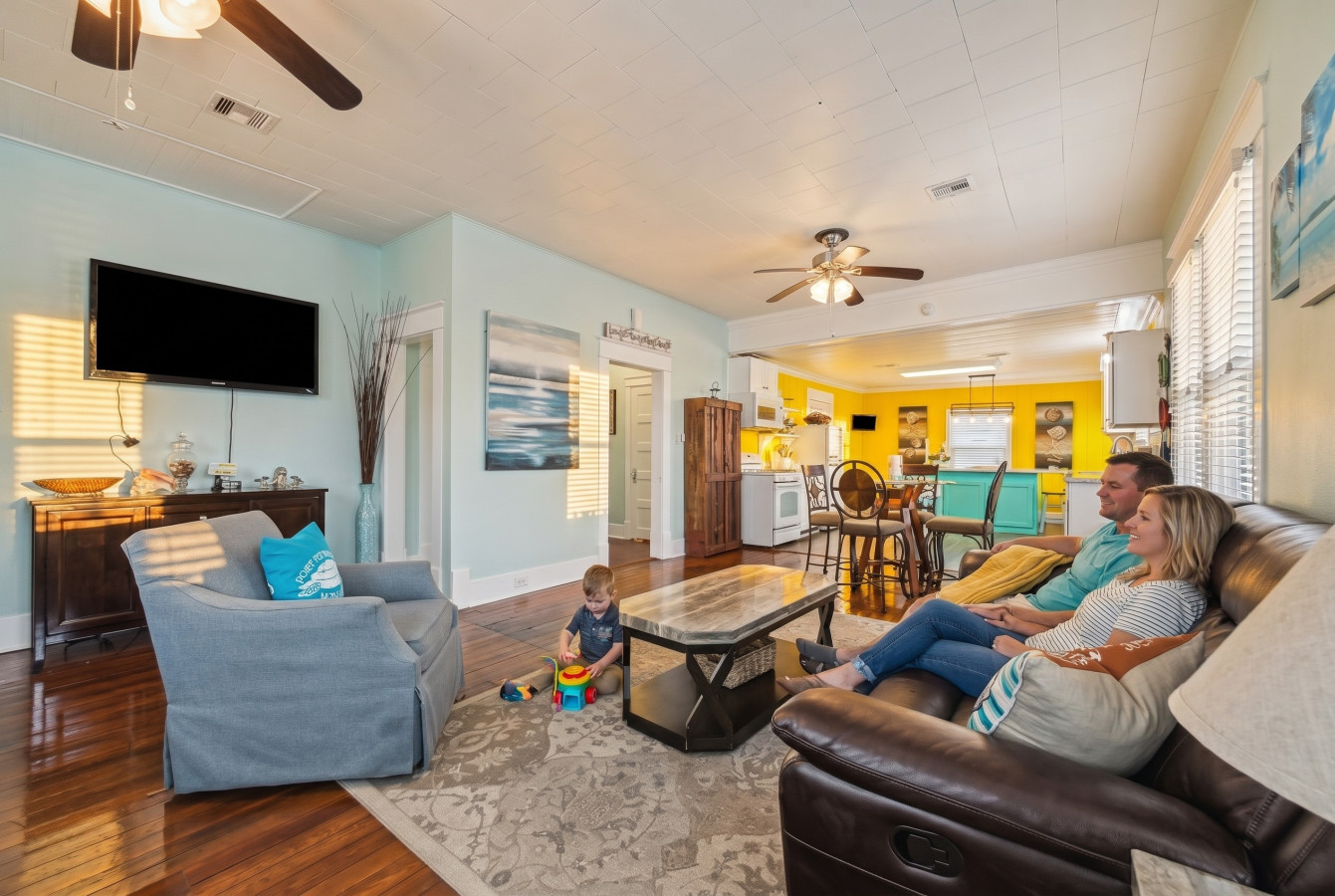 This is the main living room area of the home