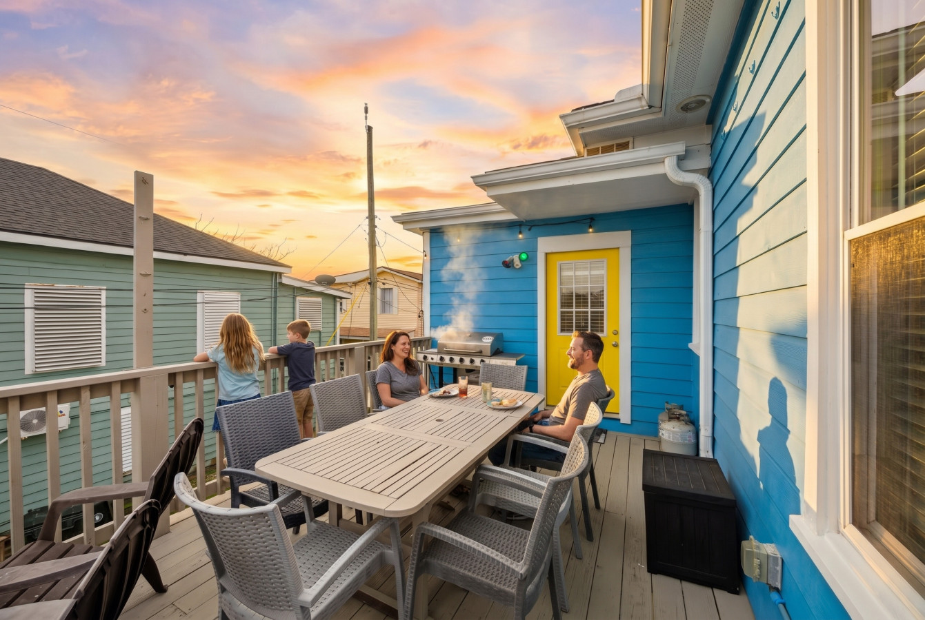 The perfect spot for morning coffee or sunset dinners with the whole group