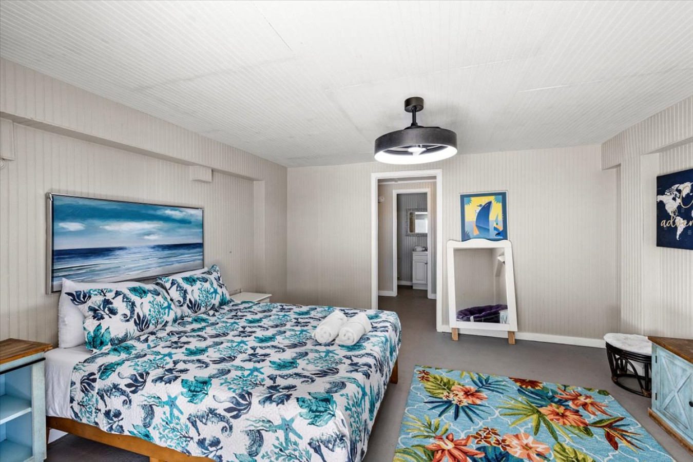 A relaxing retreat awaits in this comfy queen bedroom