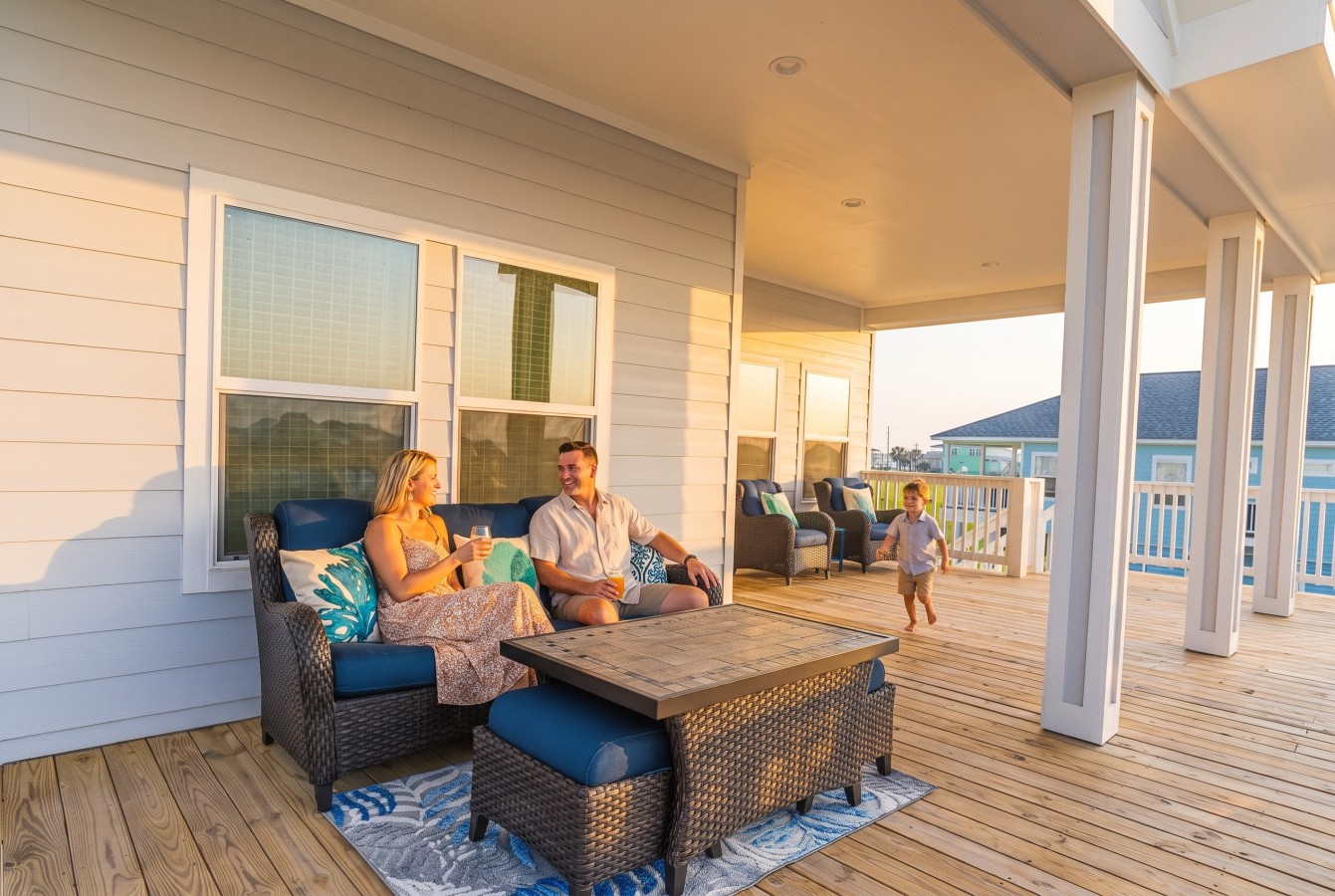 Relax in style on this spacious covered deck