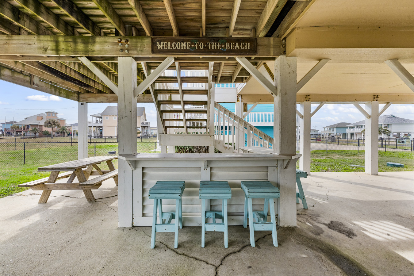 A shaded spot to relax and enjoy a cool drink