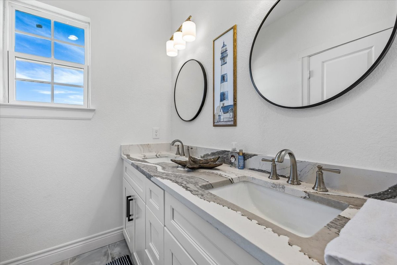 Refined finishes with coastal charm