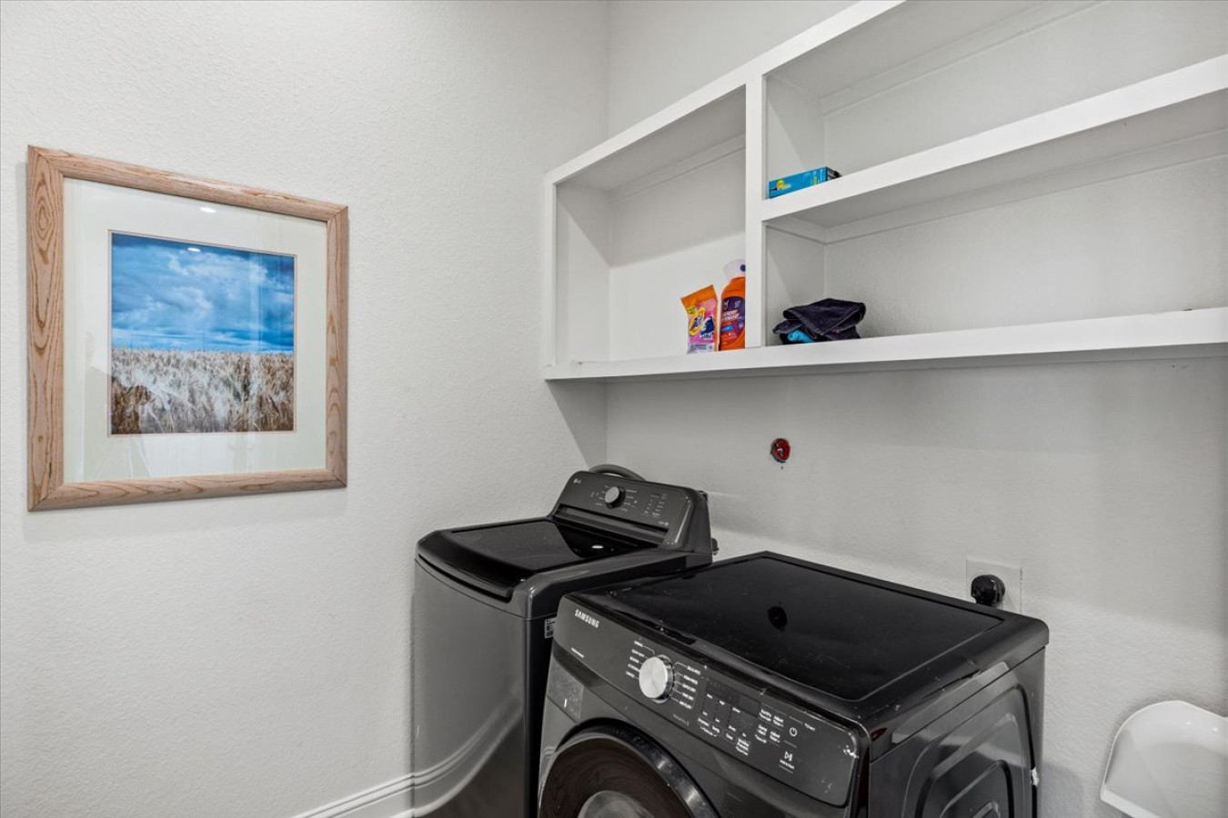 In-home washer and dryer for your convenience