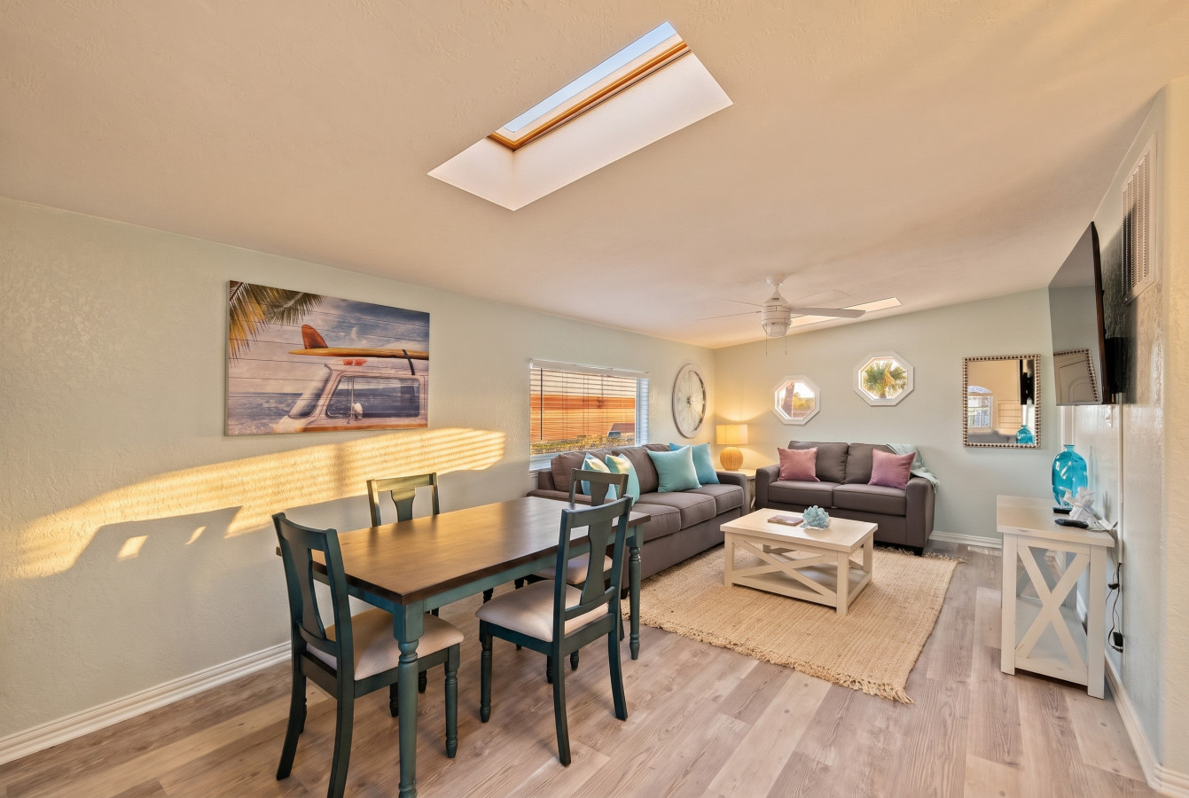 Living/dining room. Charm and elegance converge in our well-designed and comfortable dining area