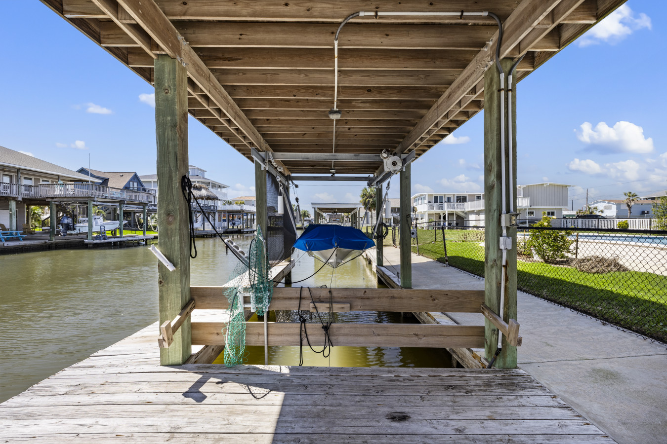 Enjoy direct canal access right from your backyard