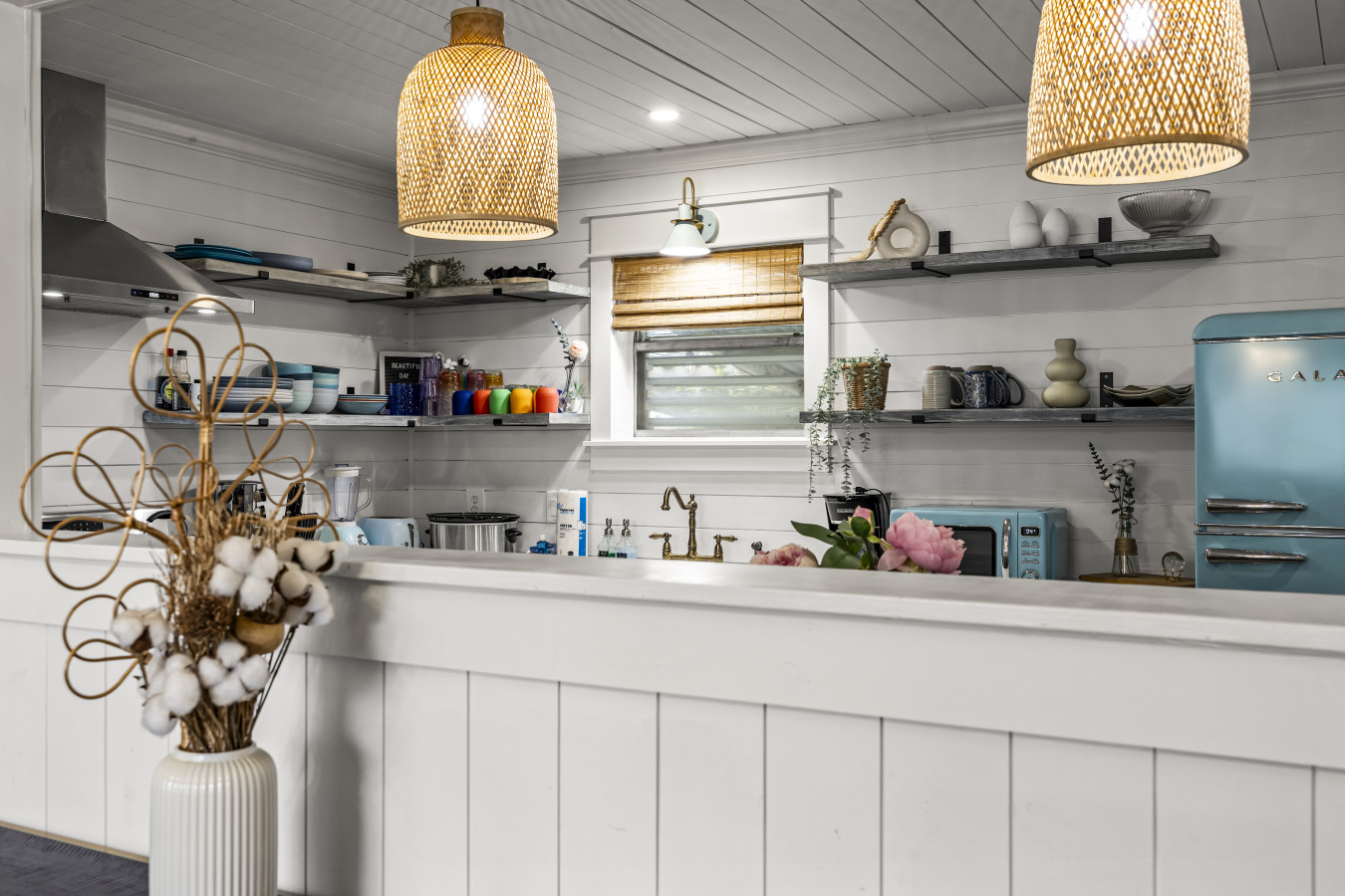 Whip up delicious meals in this charming kitchen