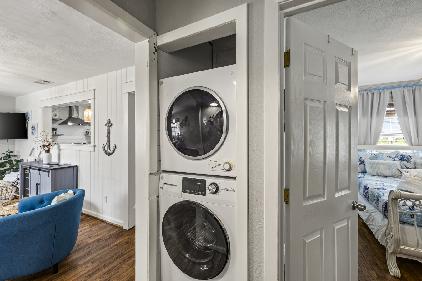 Convenient in-home laundry for a stress-free stay