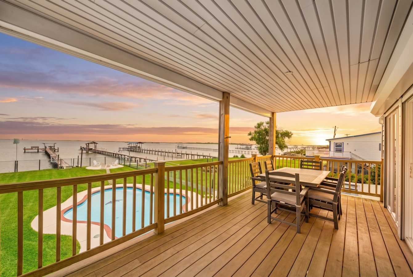 Another angle of the deck