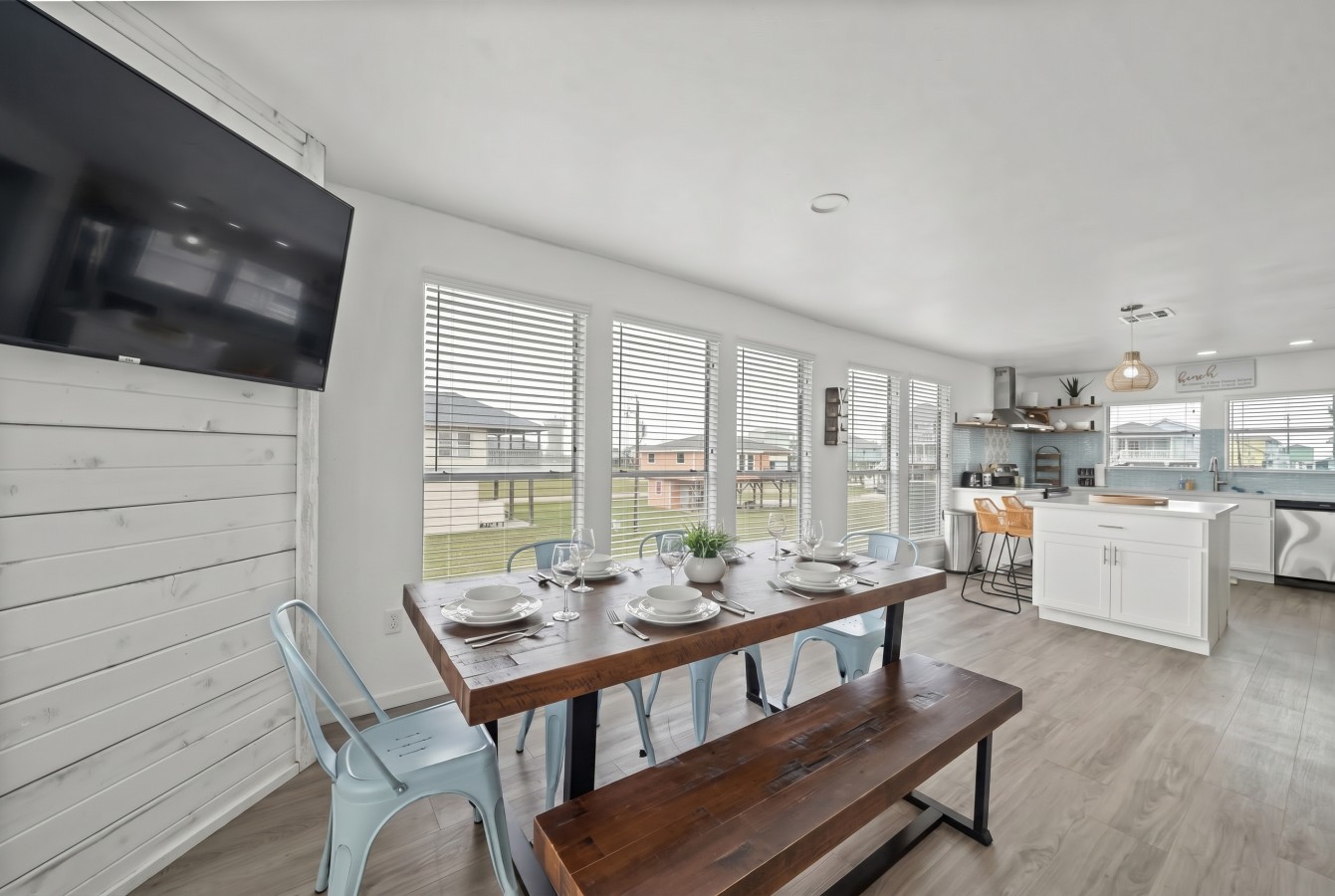 This is the main dining area of the home