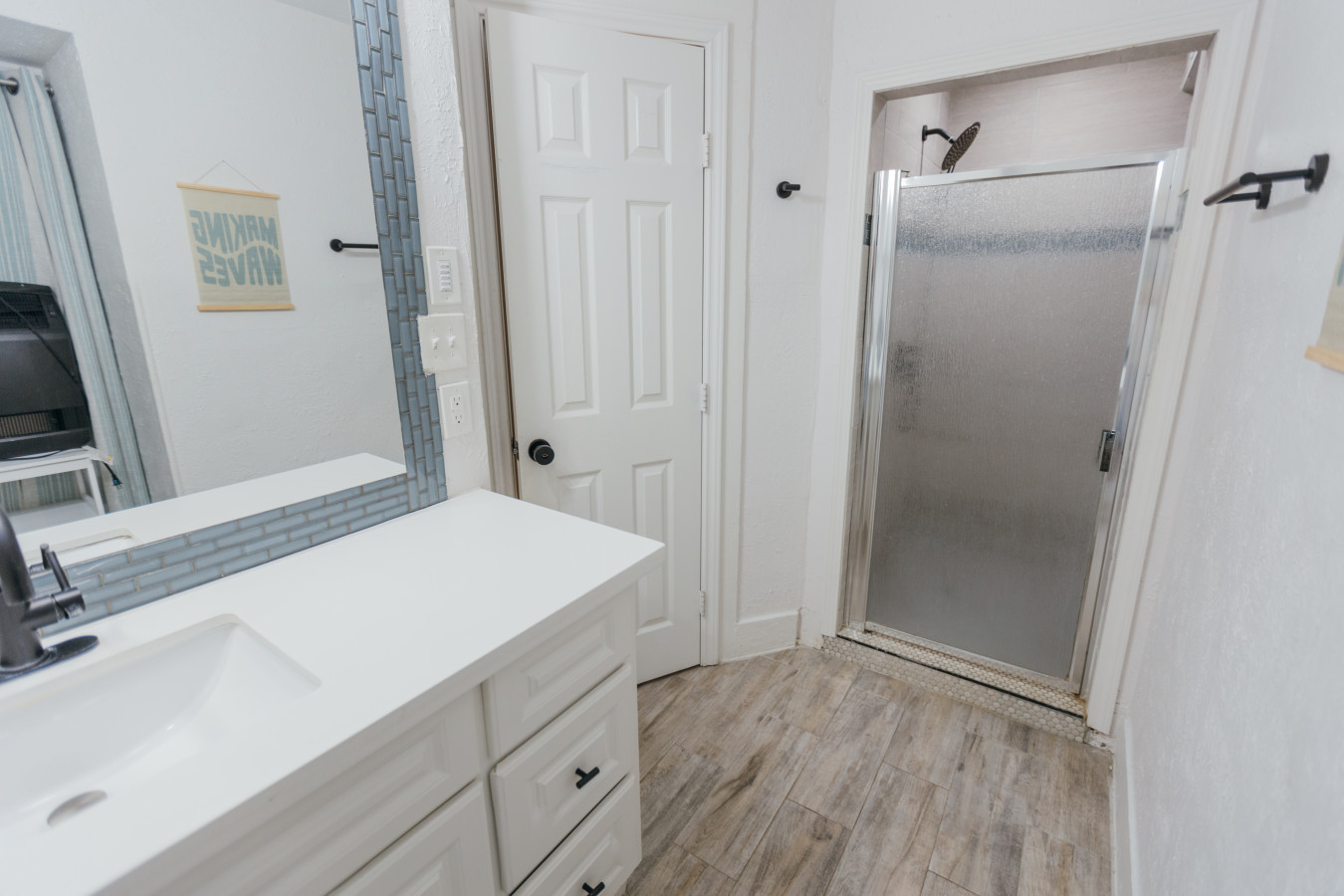 Unwind in this beautiful bathroom
