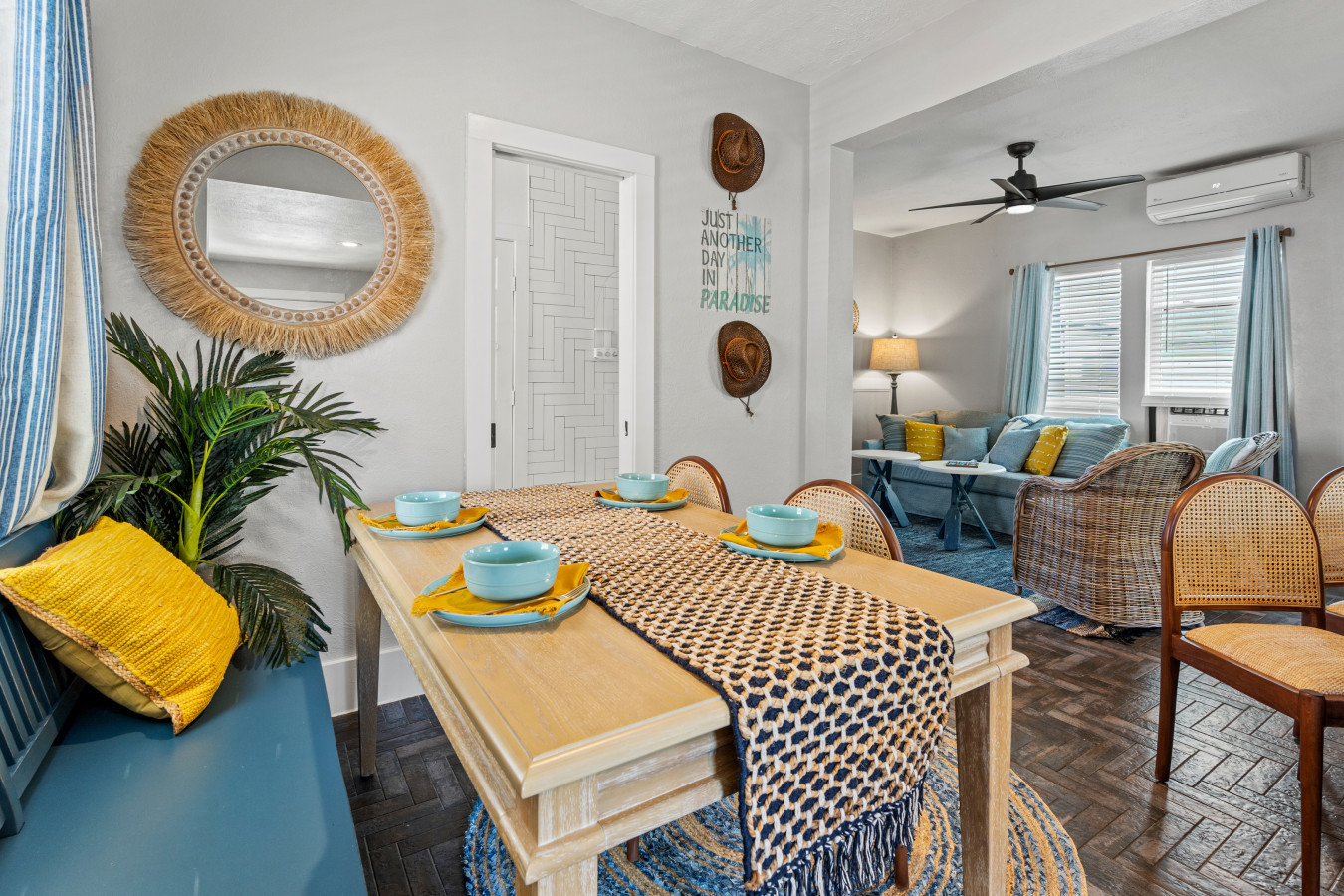 This is the main dining area of the home