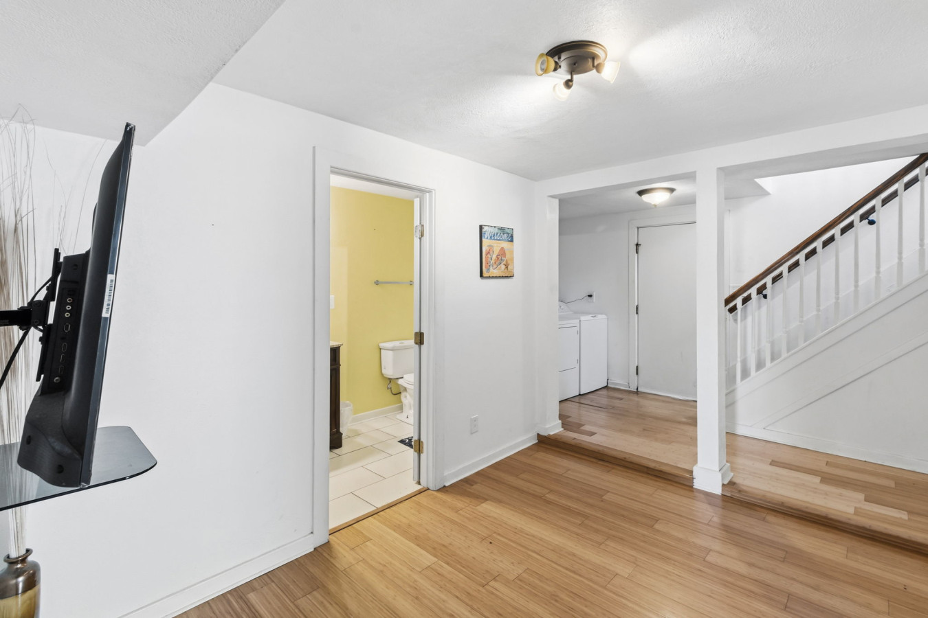 Another angle of the downstairs space