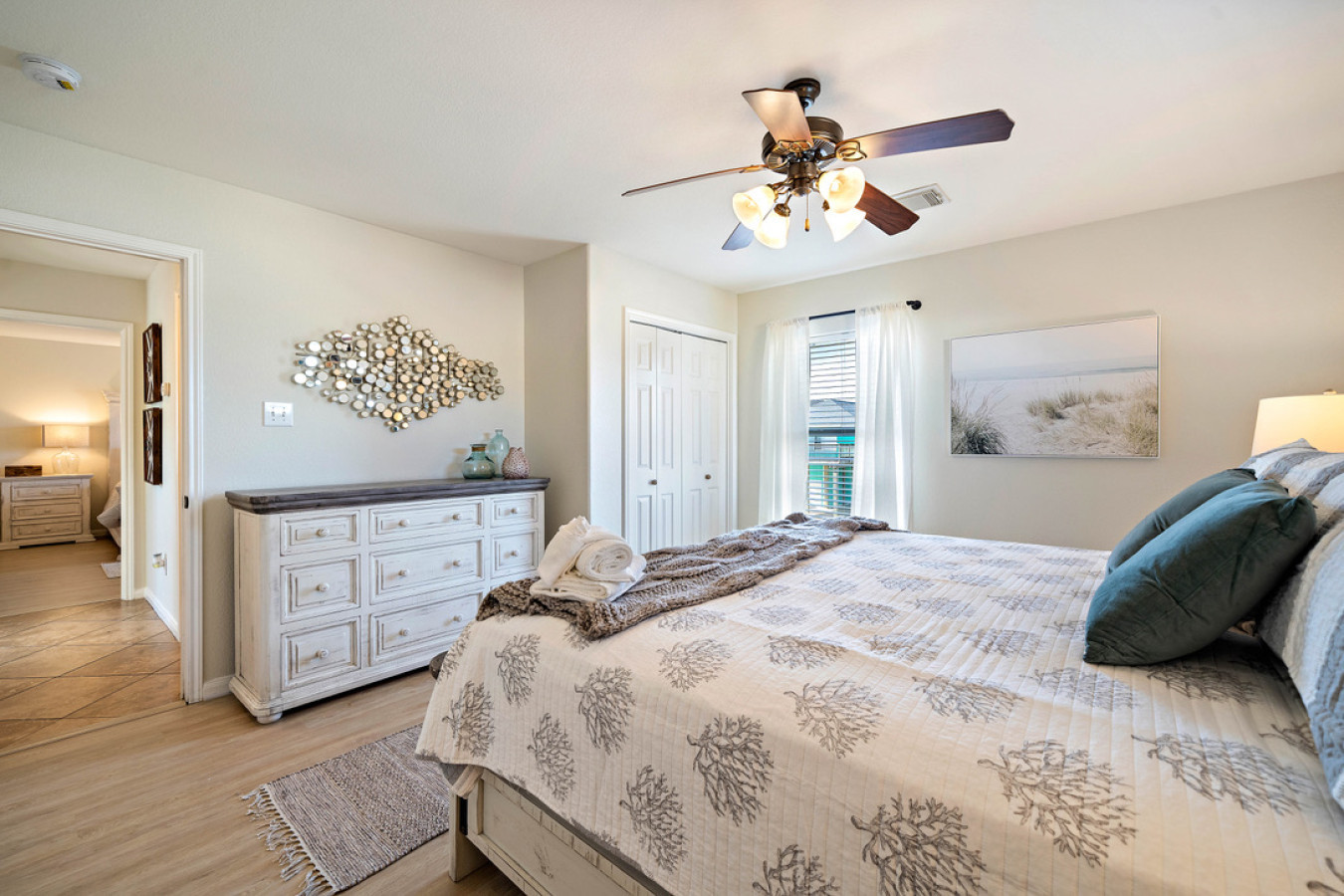 Imagine drifting off to sleep in this bedroom