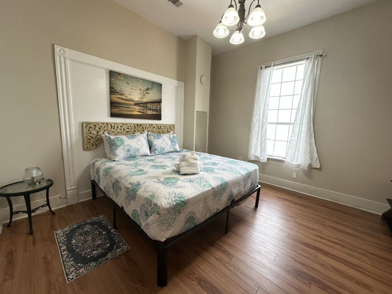 A relaxing retreat awaits in this comfy bedroom