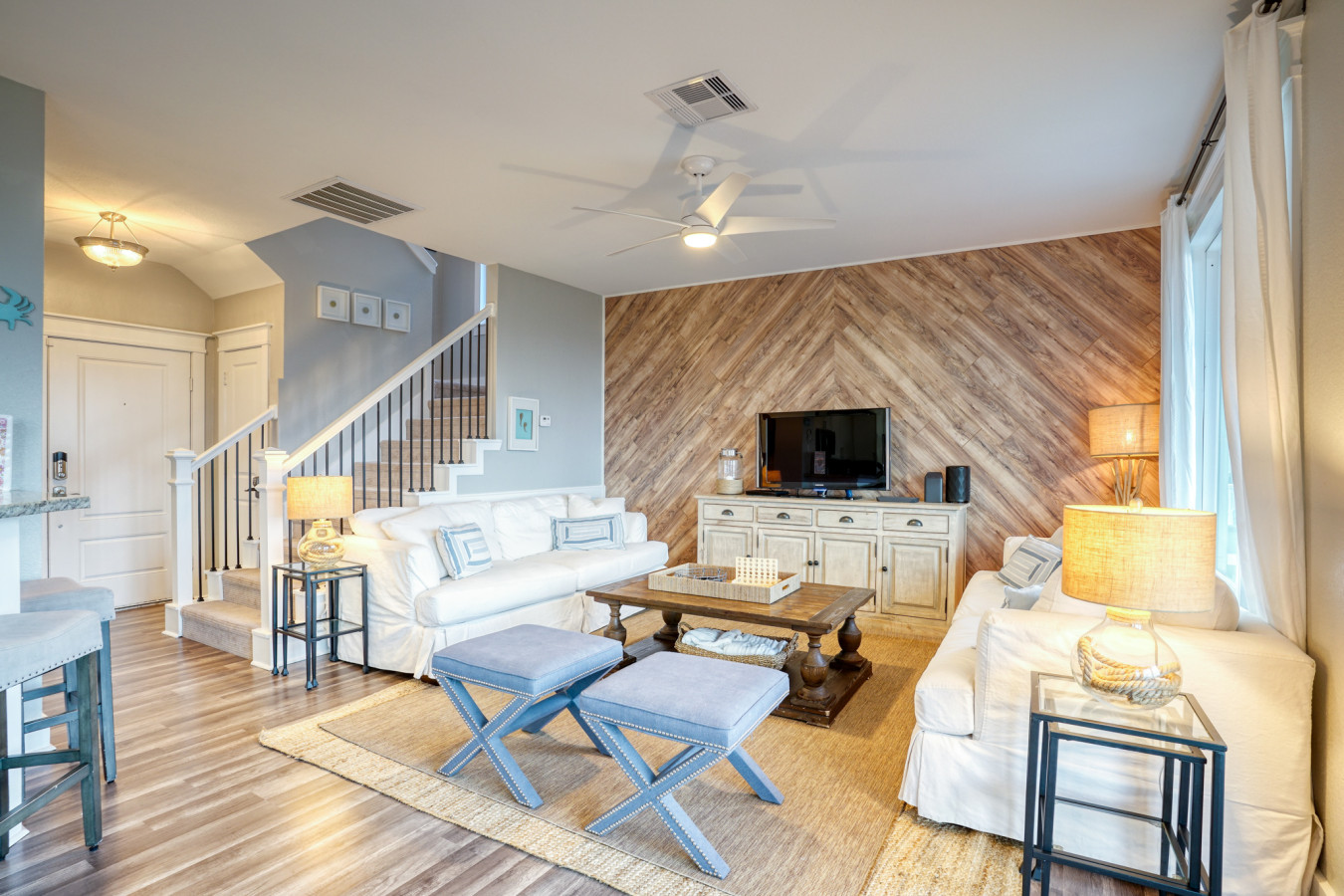 This is the main living room area of the home