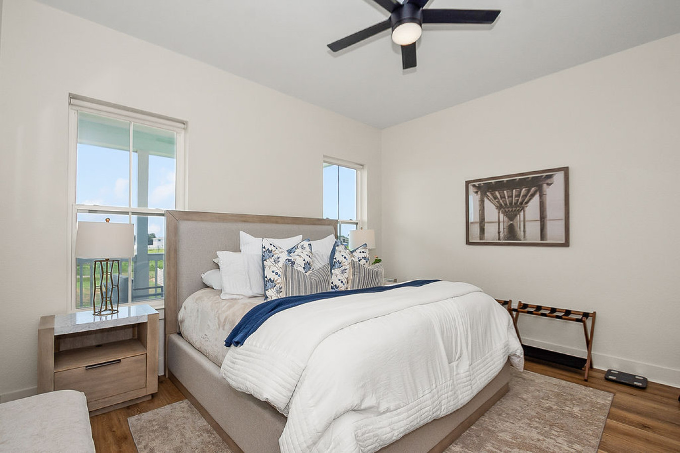Imagine drifting off to sleep in this bedroom