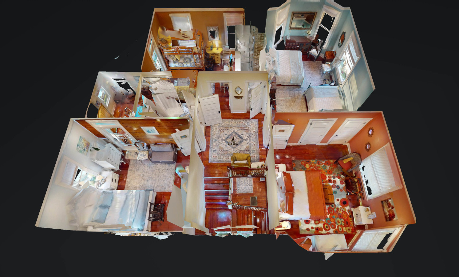 Second floor layout of the home