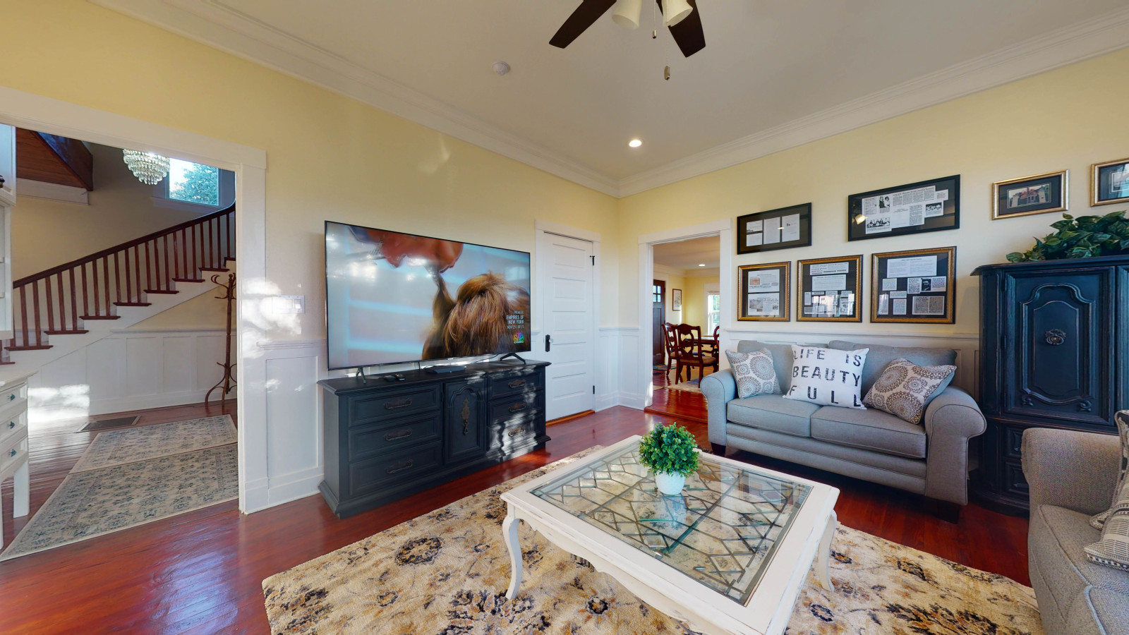 Charming details & warm wood tones throughout