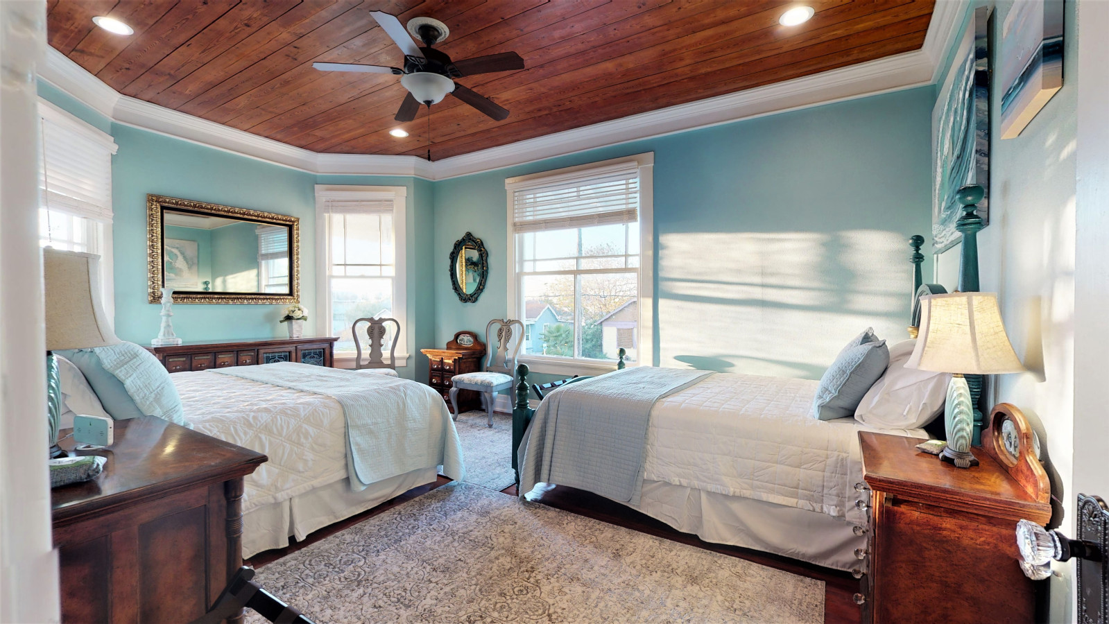 Imagine drifting off to sleep in this bedroom