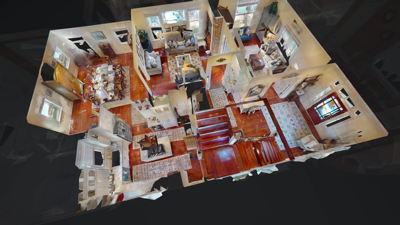 First floor layout of the home
