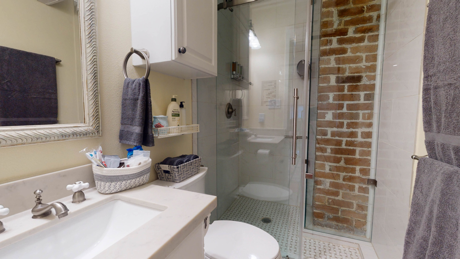 Unwind in this beautiful bathroom
