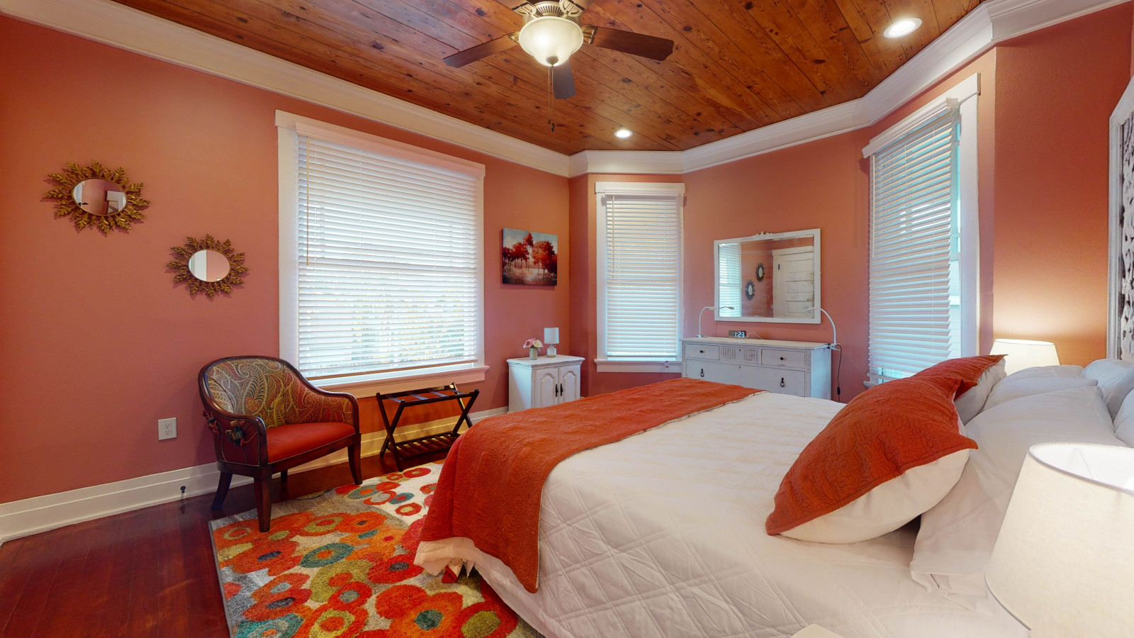 A relaxing retreat awaits in this comfy bedroom