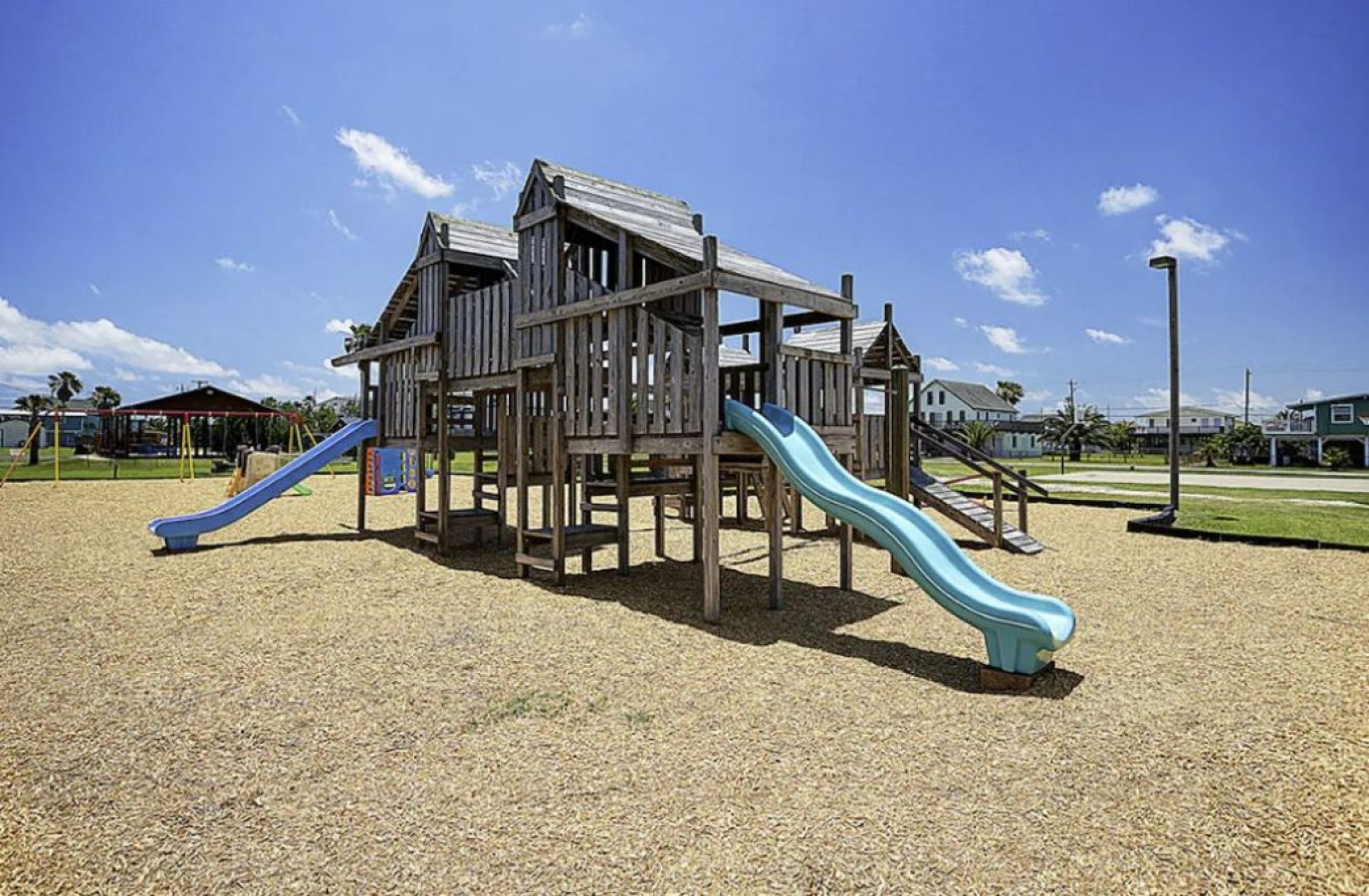 The kids will love this community playground nearby