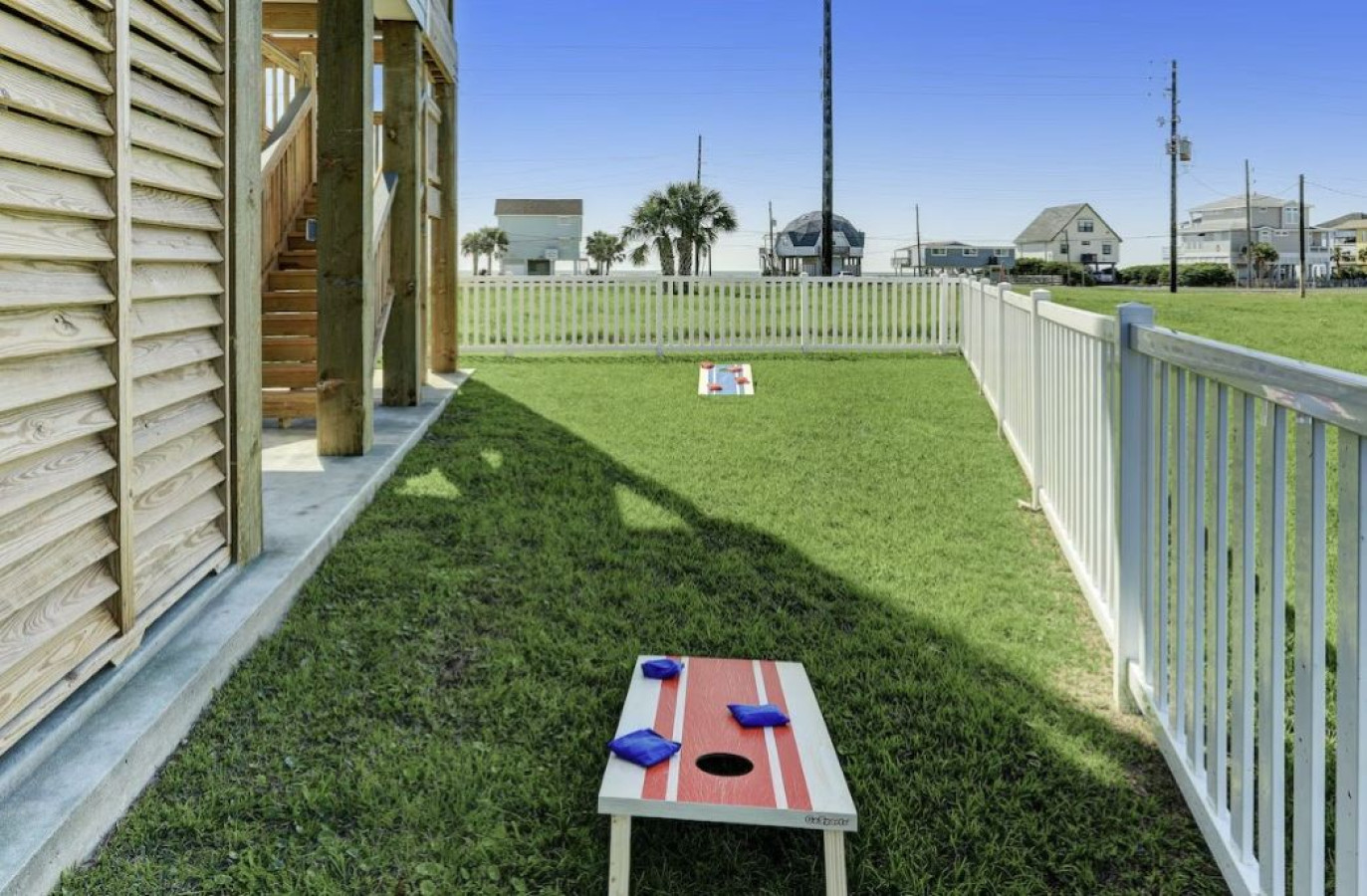 Grab a bag & challenge your crew to a cornhole match