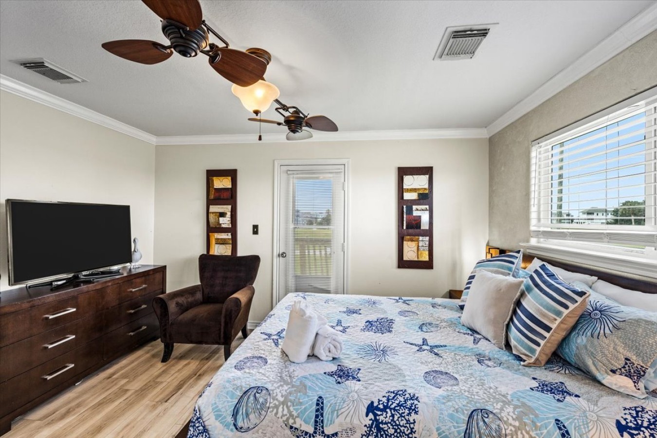 A relaxing retreat awaits in this comfy bedroom