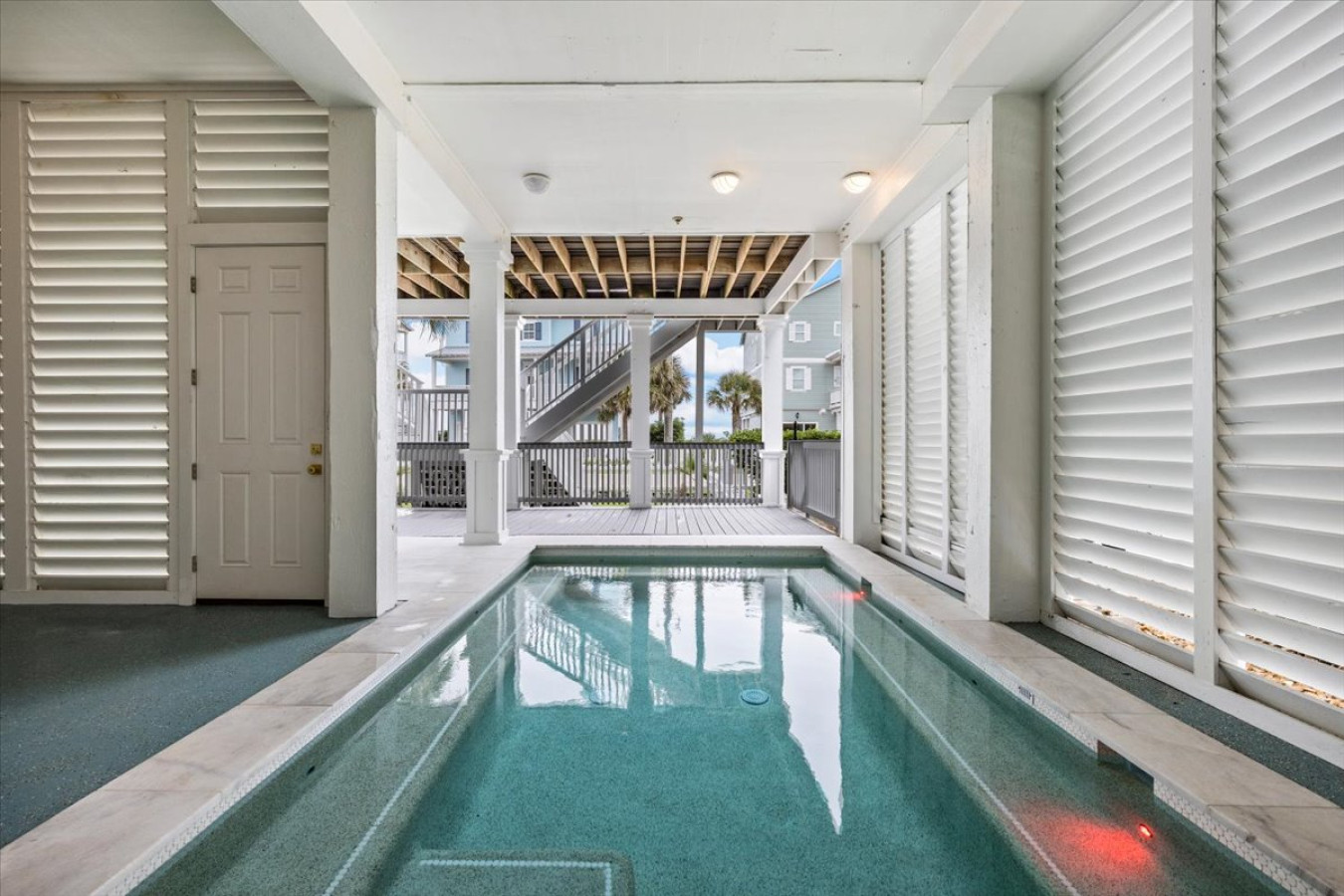 Swim your worries away in this sparkling pool