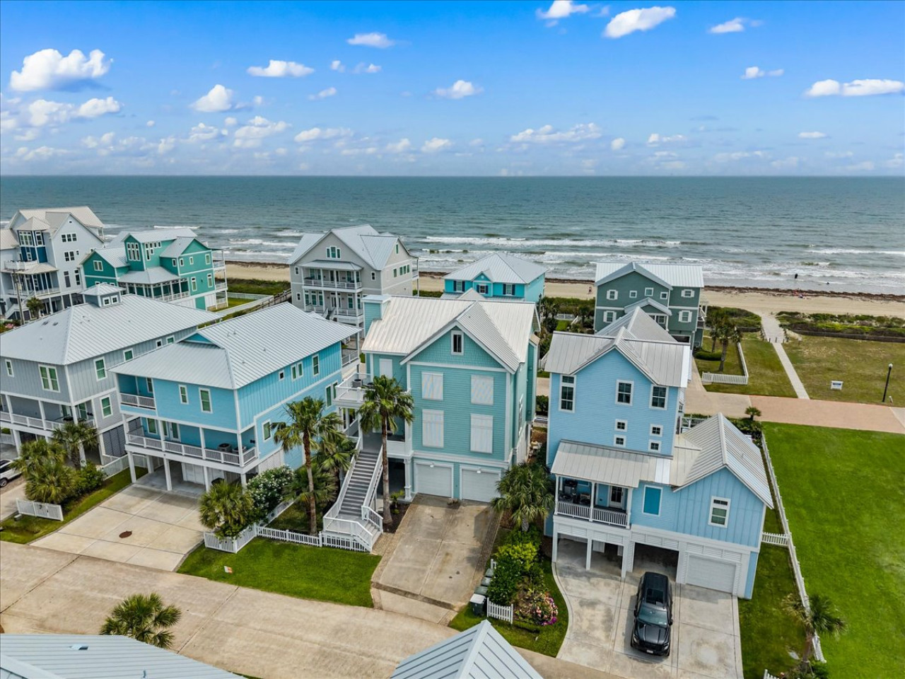 Coastal charm in this stunning three-story beach home