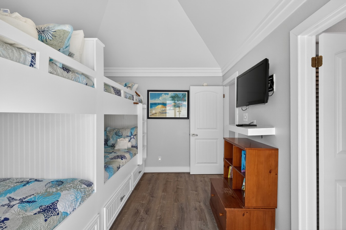 The kids will love this fun & beautifully styled bunk room