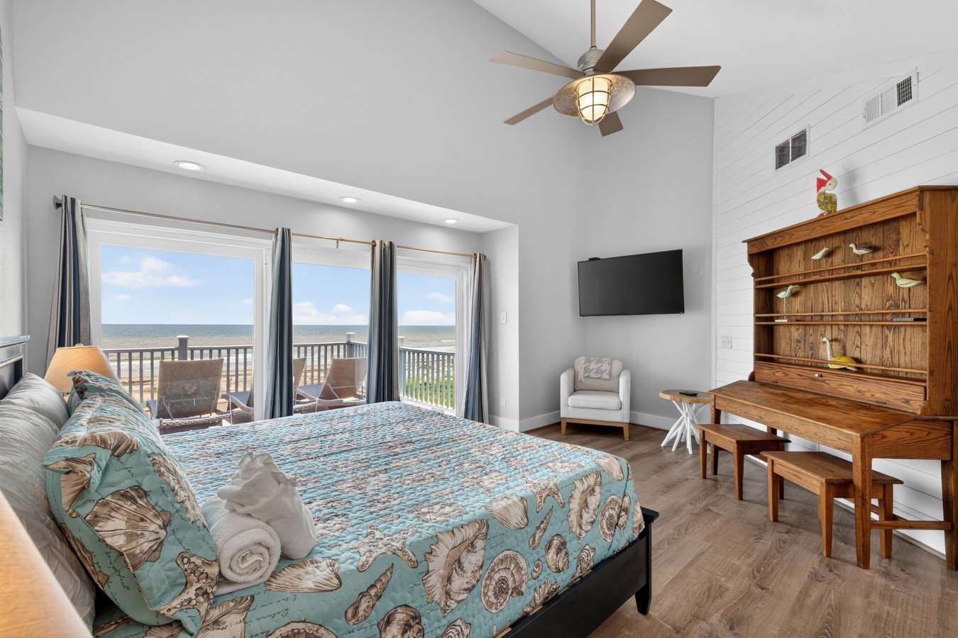 Wake up to direct ocean views right from your bed