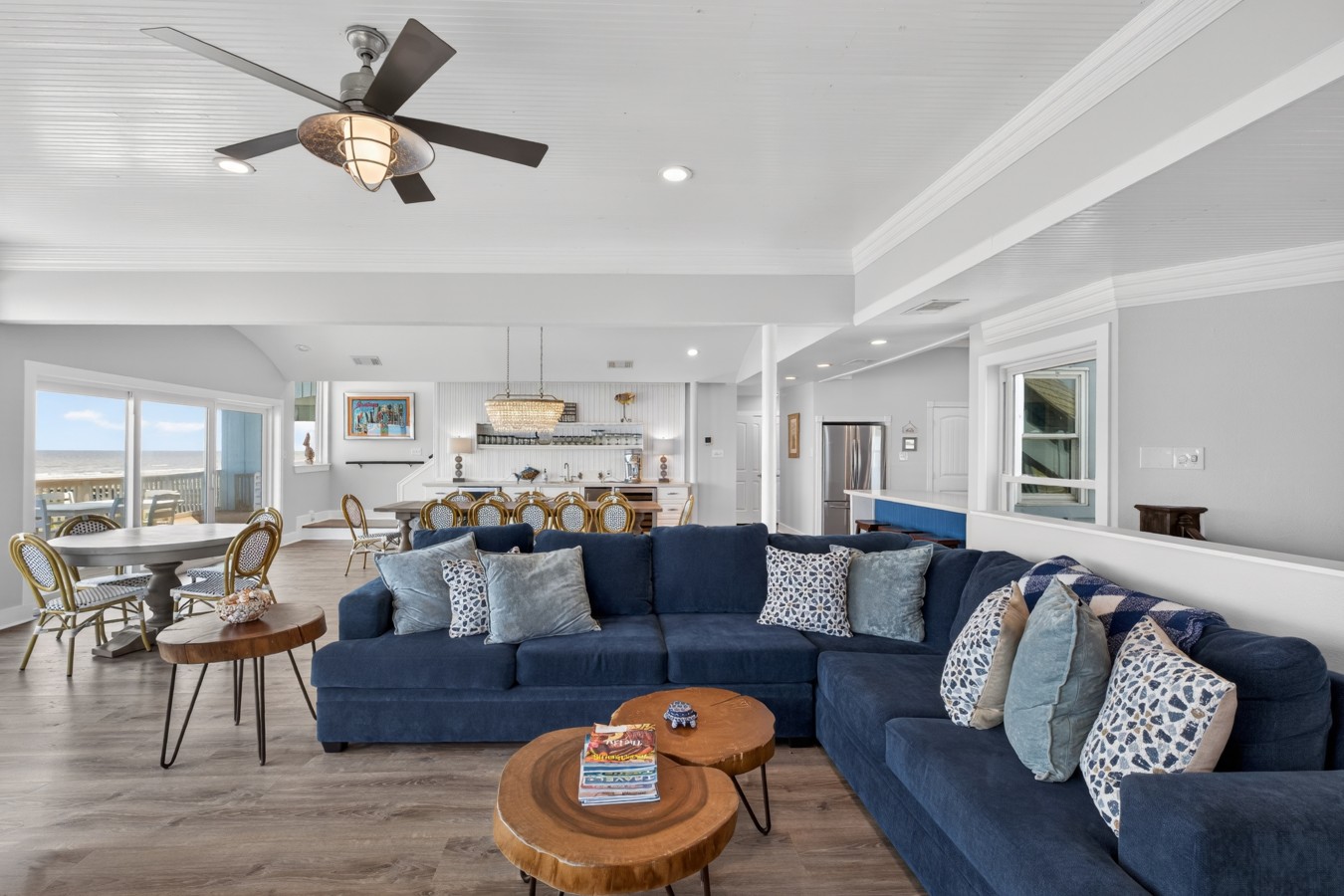 This is the main living room area of the home