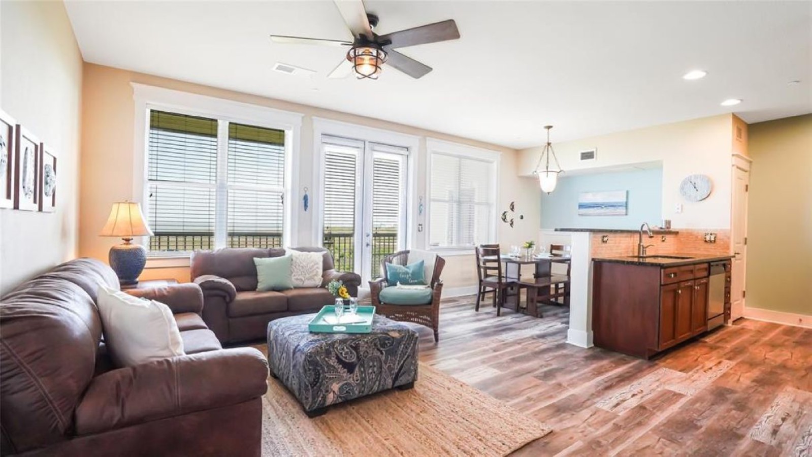 This is the main living room area of the home