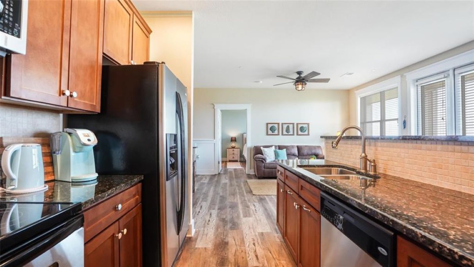 Whip up delicious meals in this charming kitchen