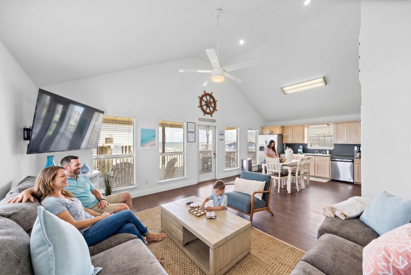 This is the main living room area of the home