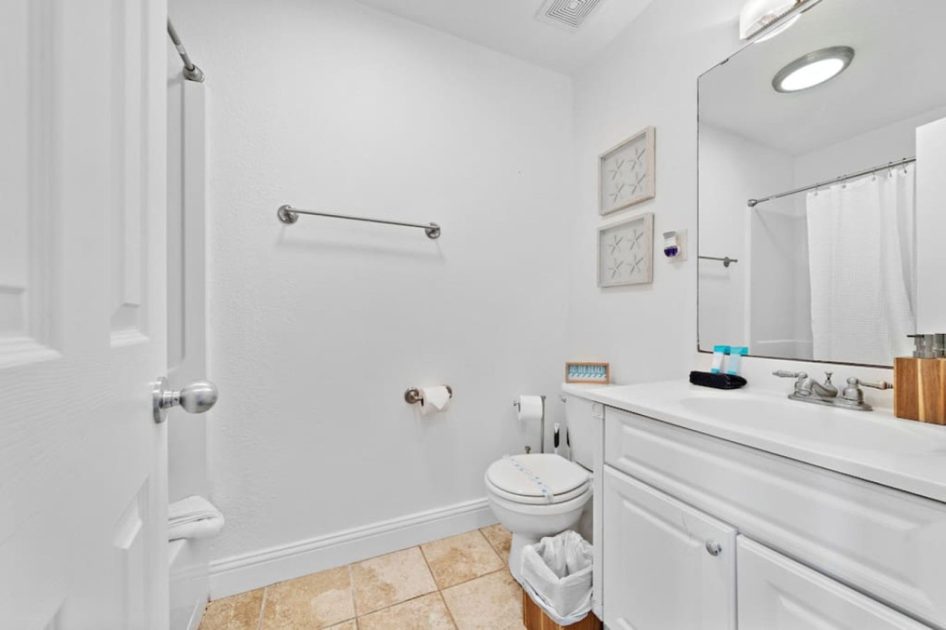 This bathroom is connected to a single bedroom