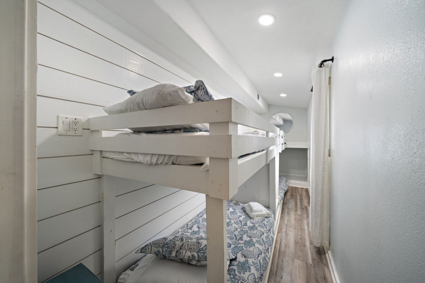 This bedroom has 2 twin bunk beds