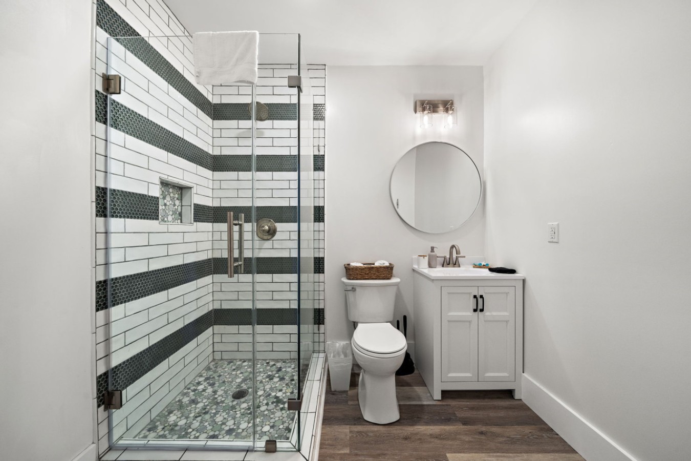 This bathroom is connected to a single bedroom