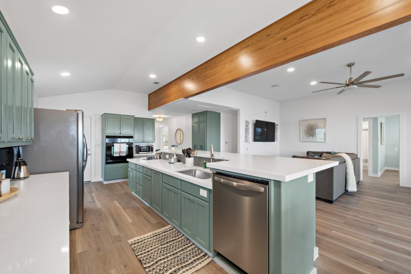 Another angle of the kitchen