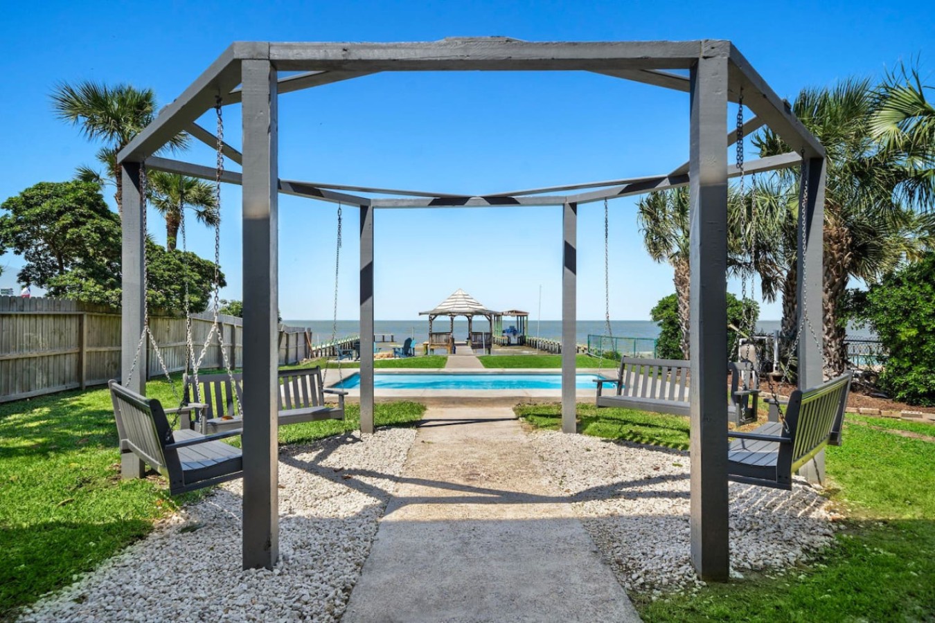 Enjoy laughter & games in this expansive yard