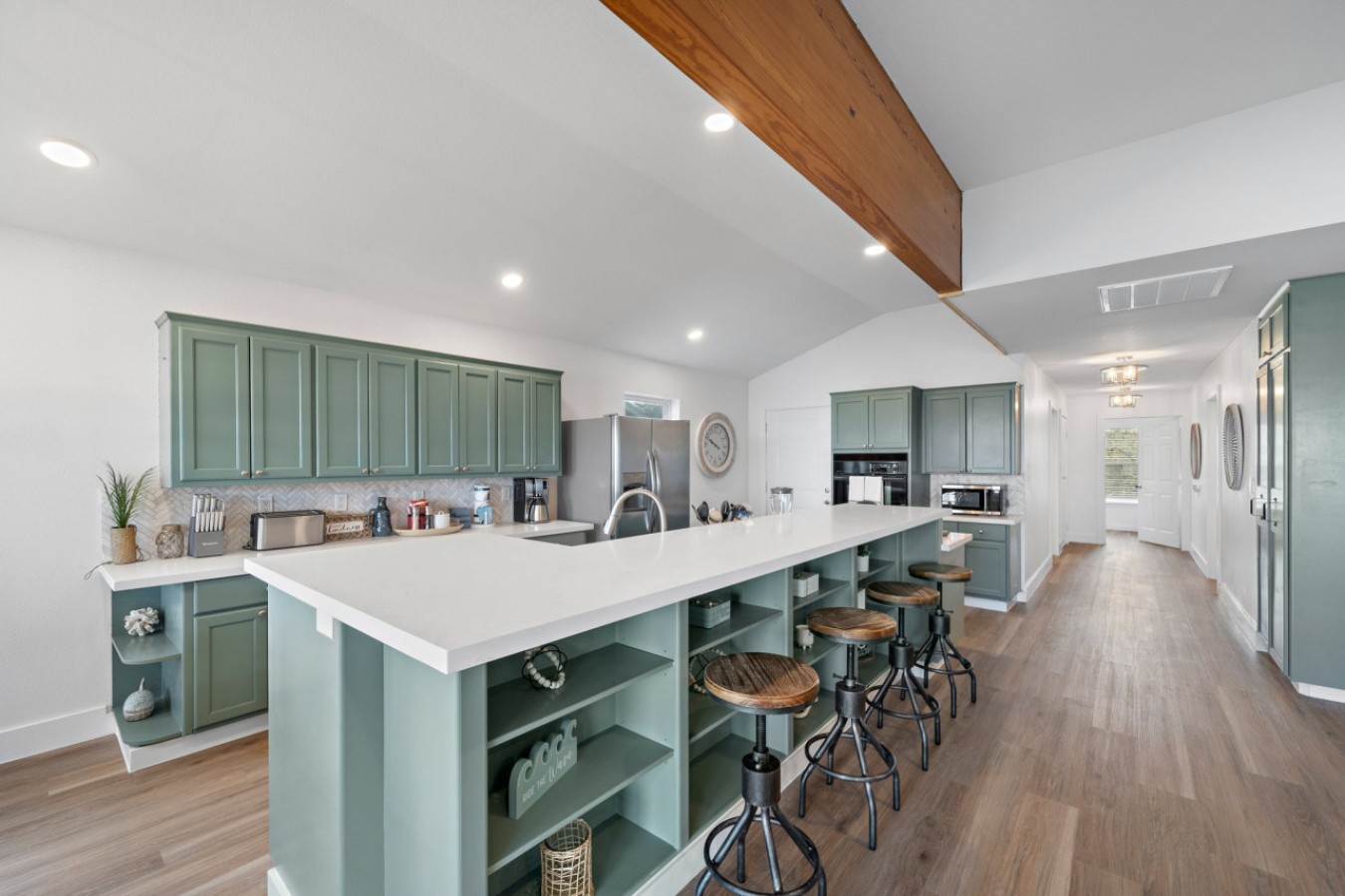 Whip up delicious meals in this charming kitchen