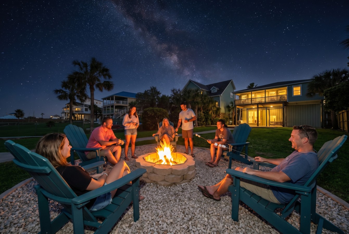 Warm yourself up with a bonfire