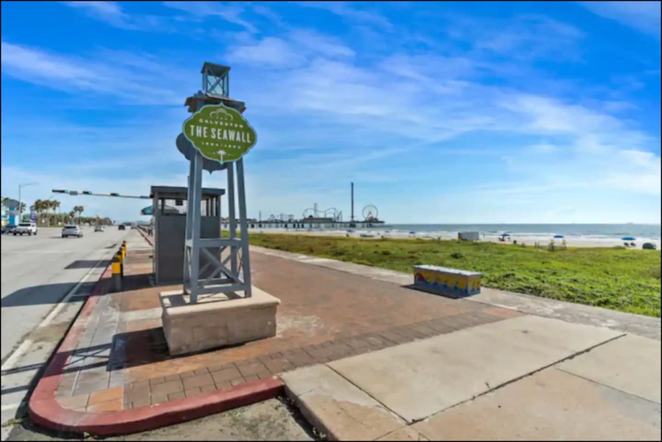 At more than 10 miles long and 17 feet high, Galveston's seawall is the longest continuous sidewalk in the country