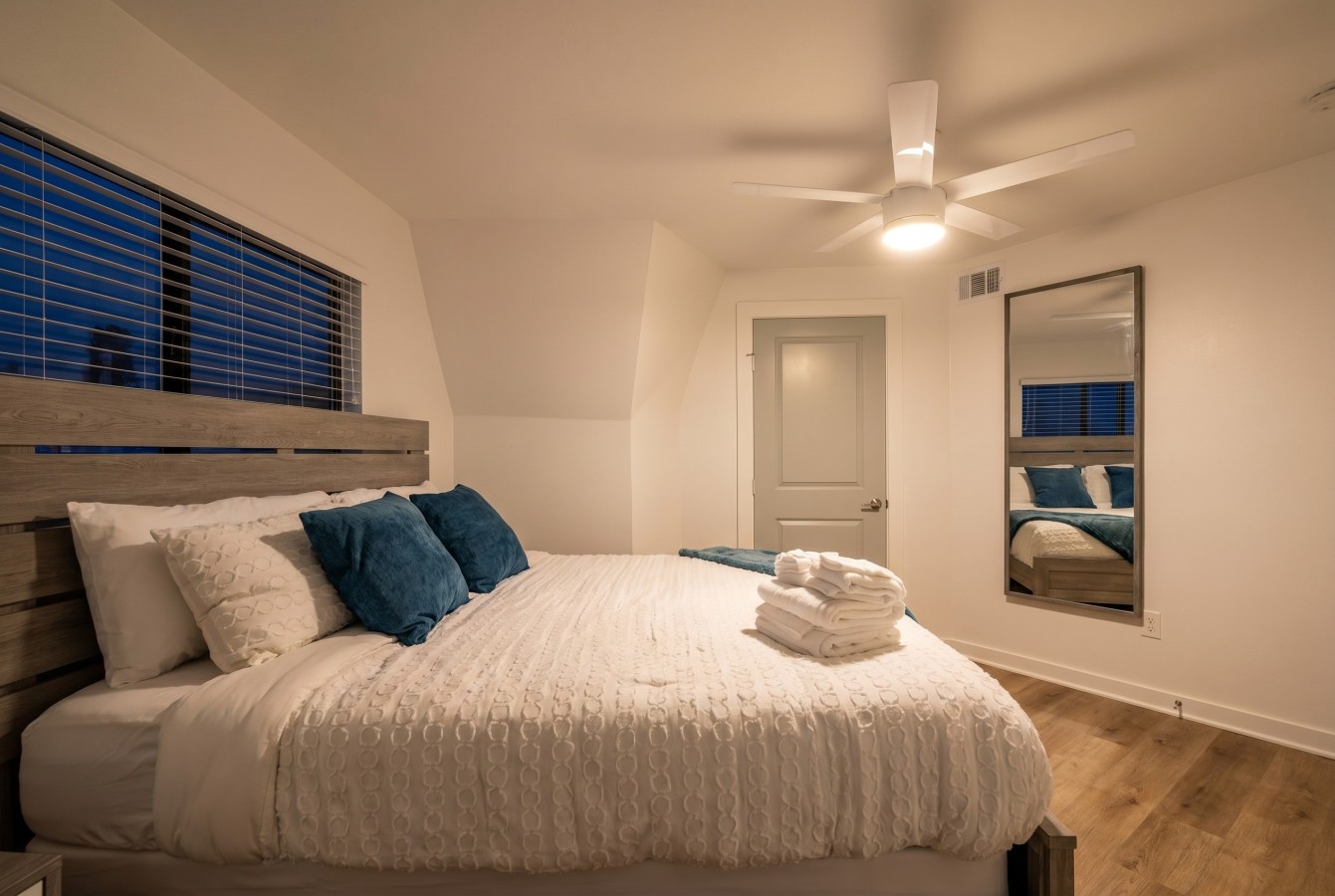 A relaxing retreat awaits in this comfy bedroom