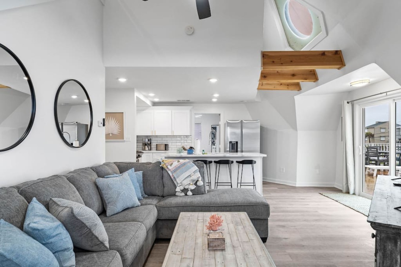 This is the main living room area of the home