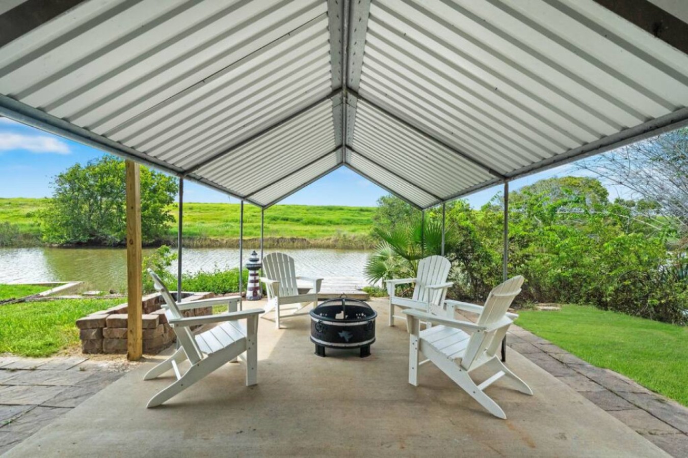 Enjoy the fire pit on those awesome summer nights!