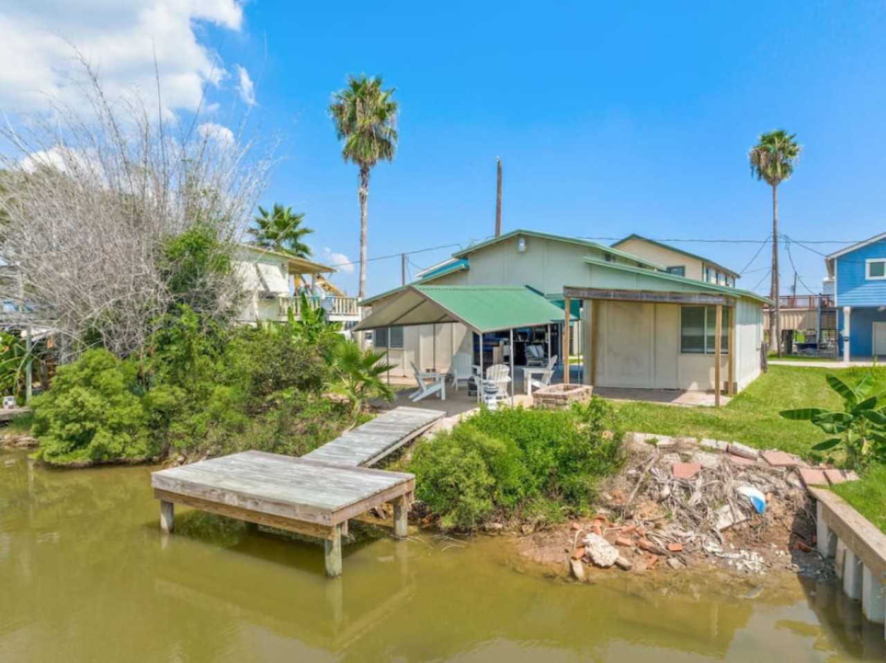 This boat slip is located on the property for your use